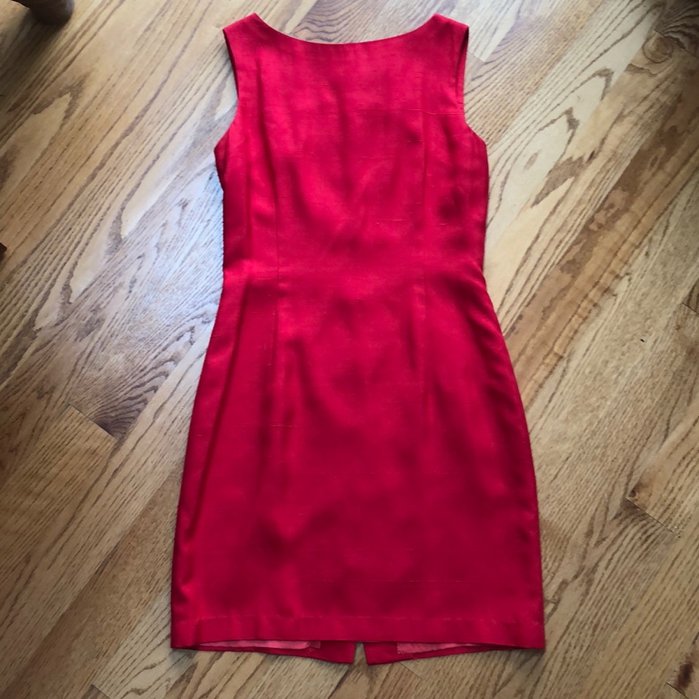 Vintage 90s Red silk dress